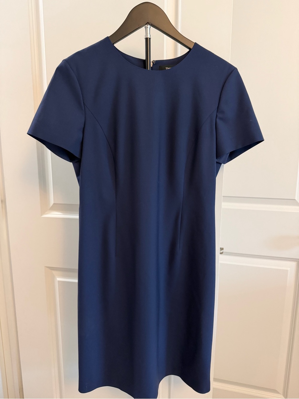 Theory Navy Shift Dress - Short Sleeve